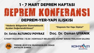 Konyaaltında ‘deprem konferansı