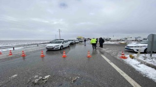 Konyada ulaşıma kar engeli