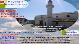 Köyceğiz Müftülüğü Miraç Kandili programına davet etti