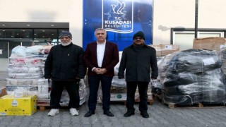 Kuşadasında yaşayan Kuveytlilerden depremzedelere yardım eli
