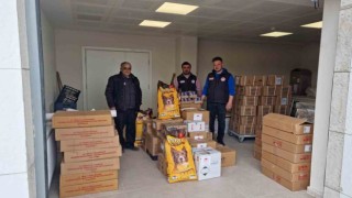 Kütahyadan deprem bölgesine veteriner ilaçları ile köpek maması gönderildi