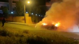 Lüks otomobili kundaklayan şüphelinin planı filmleri aratmadı