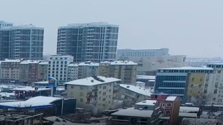 Malatyada 2. depremde binaların çökme dron kamerasında