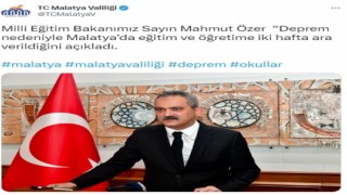 Malatyada okullarda eğitime iki hafta ara verildi