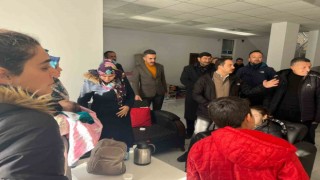 Malatyadan Muradiyeye gelen depremzedeler lojmana yerleştirildi