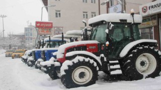 Malazgirtte kar yağışı