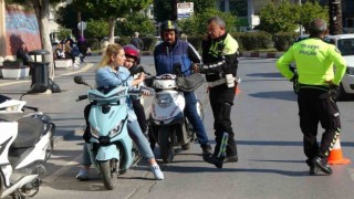 Manavgatta denetlenen 300 motosikletten 26sına ceza uygulandı