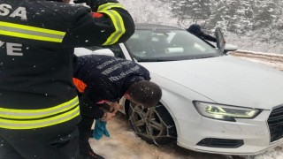 Manisa Büyükşehir Belediyesinden karla mücadele çalışması