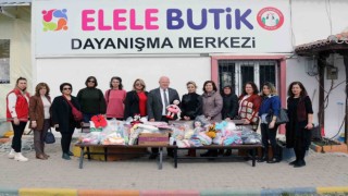 Menteşeli kadınlar depremzede çocuklar için ördü