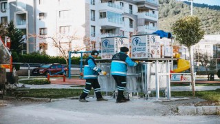 Merkezefendide yer altı çöp konteyneri 80 farklı noktaya yerleştirildi