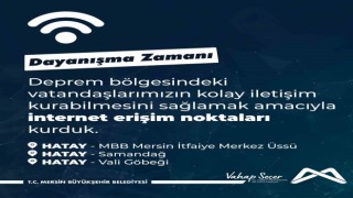 Mersin Büyükşehir Belediyesi, Hataya internet erişim noktası kurdu