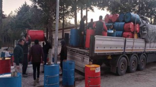 Meslek liselileri deprem bölgesi için soba ve hijyen maddesi üretti