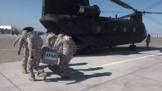 MSB: “CH-47 helikopterleri ile depremden etkilenen vatandaşlarımıza yardım malzemelerini ulaştırmaya devam ediyoruz”