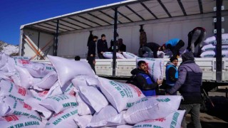 Muş Valiliğinden depremzede besicilere 250 ton yem desteği