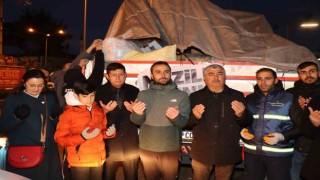 Nazilliden otuzikinci tır dualarla yola çıktı