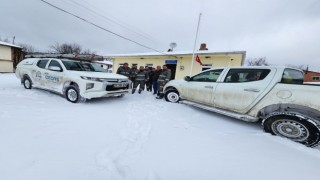 OEDAŞ ekipleri eksi 20 derece soğukta arızayı giderdi