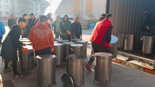 Öğrencilerin ürettikleri sobalar deprem bölgesine sevk edildi