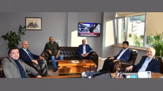 Ömer Halisdemir Üniversitesi Rektörü Uslu’dan OKÜ rektörü Uzun’a ziyaret