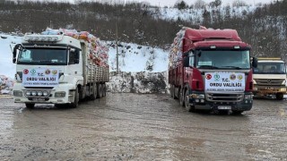 Ordudan deprem bölgelerine yardımlar sürüyor