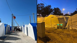 Osmaniye'de Arızalar gideriliyor, Çadırkentlere enerji sağlanıyor