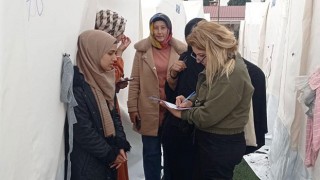 Osmaniye'de Sağlık görevlileri, çadır kentlerde hizmetini sürdürüyor