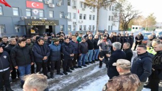 Polisler deprem afet bölgesine uğurlandı