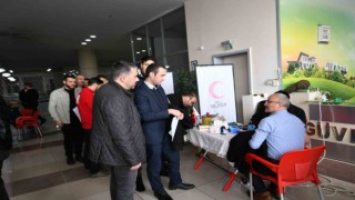 Pursaklarda deprem bölgesi için kan bağışı seferberliği