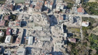 Samandağ deprem sonrası havadan görüntülendi