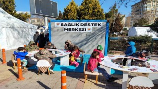 Samsun Büyükşehir Belediyesi afet bölgesinde “Çocuk Oyun Evi” kurdu