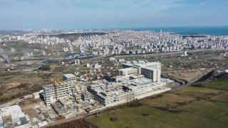 Samsun Şehir Hastanesinin kaba inşaatı bitmek üzere