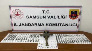 Samsunda tarihi eser operasyonu: 2 gözaltı