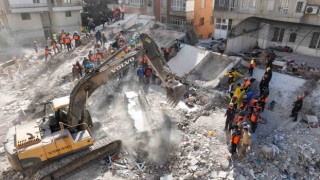 Şanlıurfada depremde 114 vatandaşın öldüğü binalar havadan görüntülendi