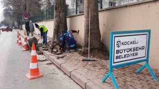 Seka Devlet Hastanesi çevresindeki kaldırımlar onarıldı