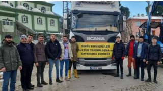 Simavlı dernekten deprem bölgesine yakacak desteği