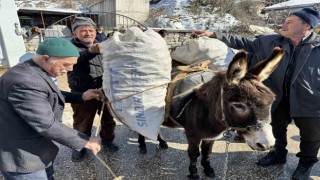 Sındırgıdan deprem bölgesine iki tır odun