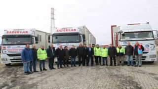 Sinoptan afet bölgesine 8 konteyner gönderildi