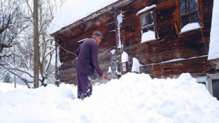 Sinopun yüksek köylerinde kar 2 metreye yaklaştı