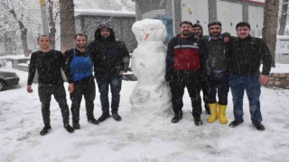 Siverekte yoğun kar yağışı