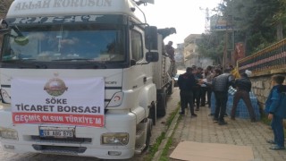Söke Ticaret Borsası yardım tırı Hataya ulaştı