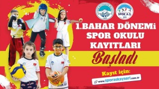 Spor A.Ş.nin Bahar Dönemi Spor Okulları Kayıtları Başladı