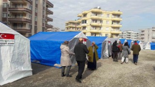 Sungurlu Belediyesi İskenderunda çadır kent kurdu