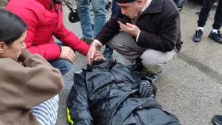 Taksiyle çarpışan motosikletin sürücüsü ağır yaralandı