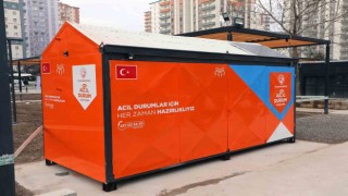 Talas Belediyesinden yine bir ilk: acil durum konteyneri