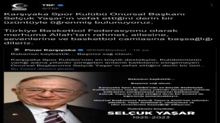 TBFden Selçuk Yaşar için taziye mesajı