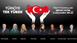 Televizyon kanallarından depremzedeler için ortak yayın: “Türkiye Tek Yürek”