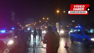 TEM Otoyolunda otomobilin çarptığı kadın ağır yaralandı