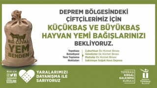 Tepebaşından ‘bir çuval yem benden kampanyası