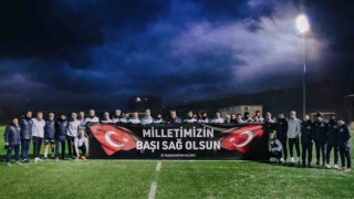 Trabzonspordan Geçmiş olsun Türkiye pankartı