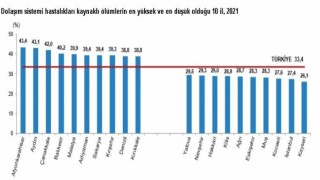 TUİK verilerine göre Eskişehirde dolaşım sistemi kaynaklı ölümler çok az