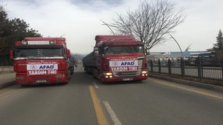 Tunceliden deprem bölgesine su desteği